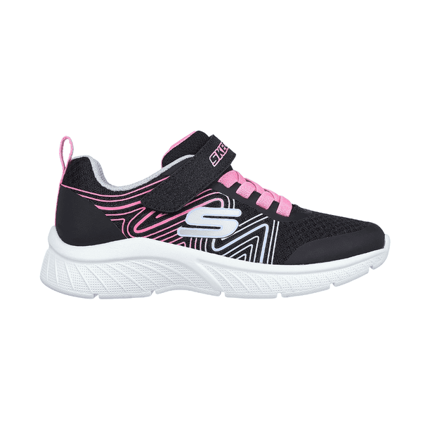ZAPATILLAS URBANAS SKECHERS MICROSPEC PLUS SWIRL SWEET INFANTIL | 303535L-BKMT - Talla 27 CL / 11C US / 17 CM