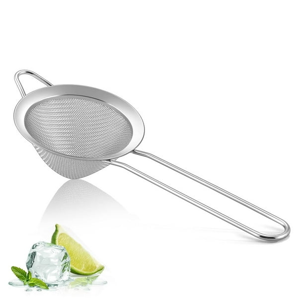 Colador De Cóctel De Acero Inoxidable De Malla Fina, Herramienta Profesional De Barra, Coladores De Café Cónicos Con Mango Largo