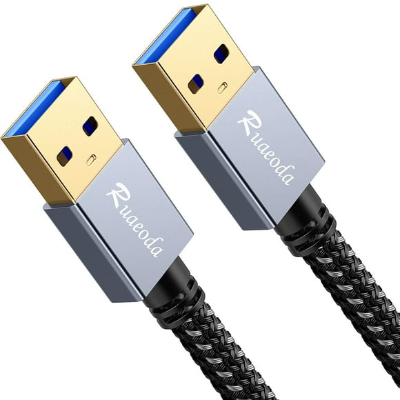 Cable USB a USB Ruaeoda USB 3.0 macho a macho 1m
