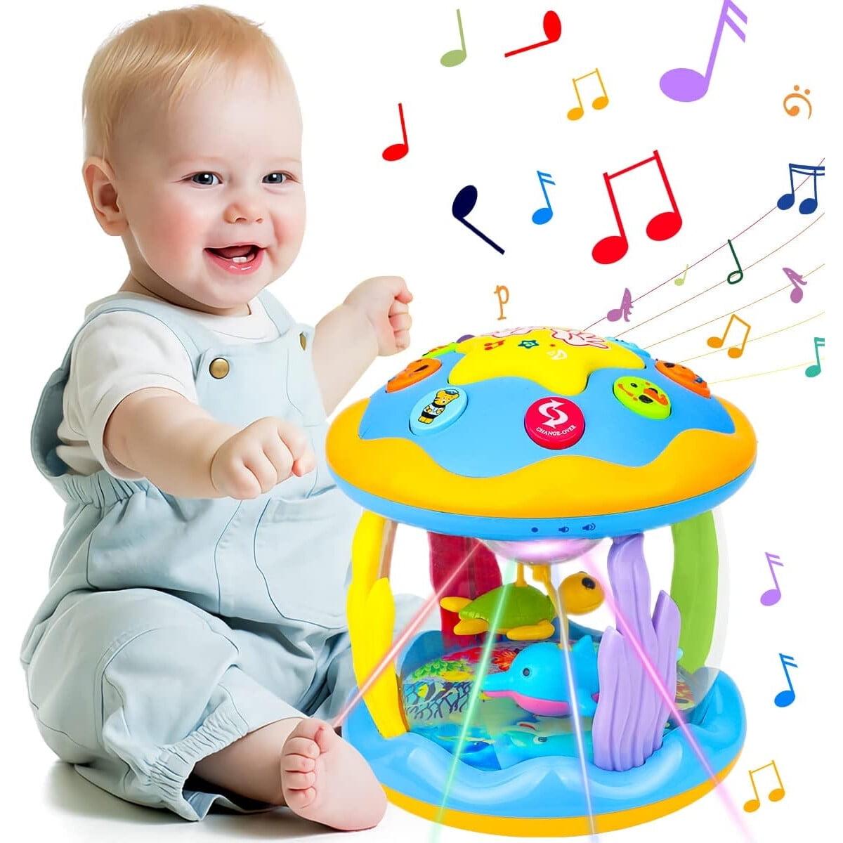 Juguete Musical Bebé Aboosam Proyector 360a 6-12 Meses