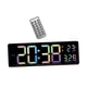 thumbnail image 2 of Reloj De Pared Digital Dst Con Pantalla De Temperatura Para El Hogar, Mesita De Noche, Sala De Estar, Colorido, 2 of 5