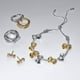 thumbnail image 5 of Anillo Banda Cruzada Y Moño Brillante 7 5, 5 of 5