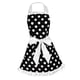 thumbnail image 2 of delantal ajustable casa cocina cocina mujeres algodón delantales bowknot blanco, 2 of 3