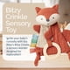 thumbnail image 2 of Juguete sensorial Itzy Ritzy Bitzy Crinkle Fox con anillo de dentición, 2 of 9