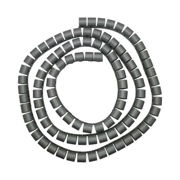 Organizador / Ordena Cable En Espiral gris 16mm – 1,5 Mts