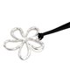 thumbnail image 4 of Collar Largo De Gamuza Flor Minimalista Mujer Boho - 38 Cm plateado 43, 4 of 4