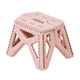 thumbnail image 2 of Taburete de Camping, taburete plegable compacto con asa, silla de pesca, reposapiés para silla de Camping, reposapiés para pesca, viajes, conciertos y Rosa, 2 of 5