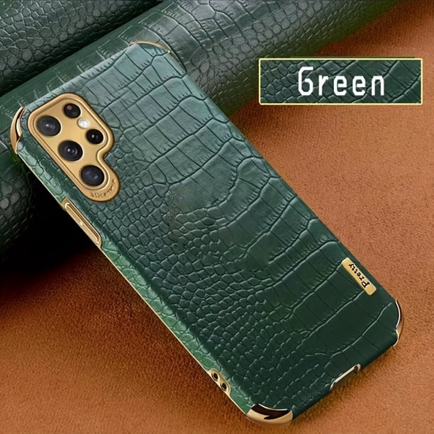 Crocodile Leather Silicone Case For Samsung Galaxy S22 Ultra S22 Plus S22