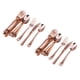 thumbnail image 1 of 36pcs / Lot Juego De Cubiertos De Plástico Desechables Grandes Tenedores Cuchillos Cucharas Oro Rosa, 1 of 6