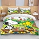 thumbnail image 2 of Snoopy Cute Dog Cartoon Bedding Sets for Children,Bed Linen Boys Girls Pink Cute Duvet Cover Pillowcases Children gift, 2 of 5