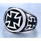 thumbnail image 2 of Anillo Sello Hombre Royal Madriz Cruz Medieval Acero, 2 of 3