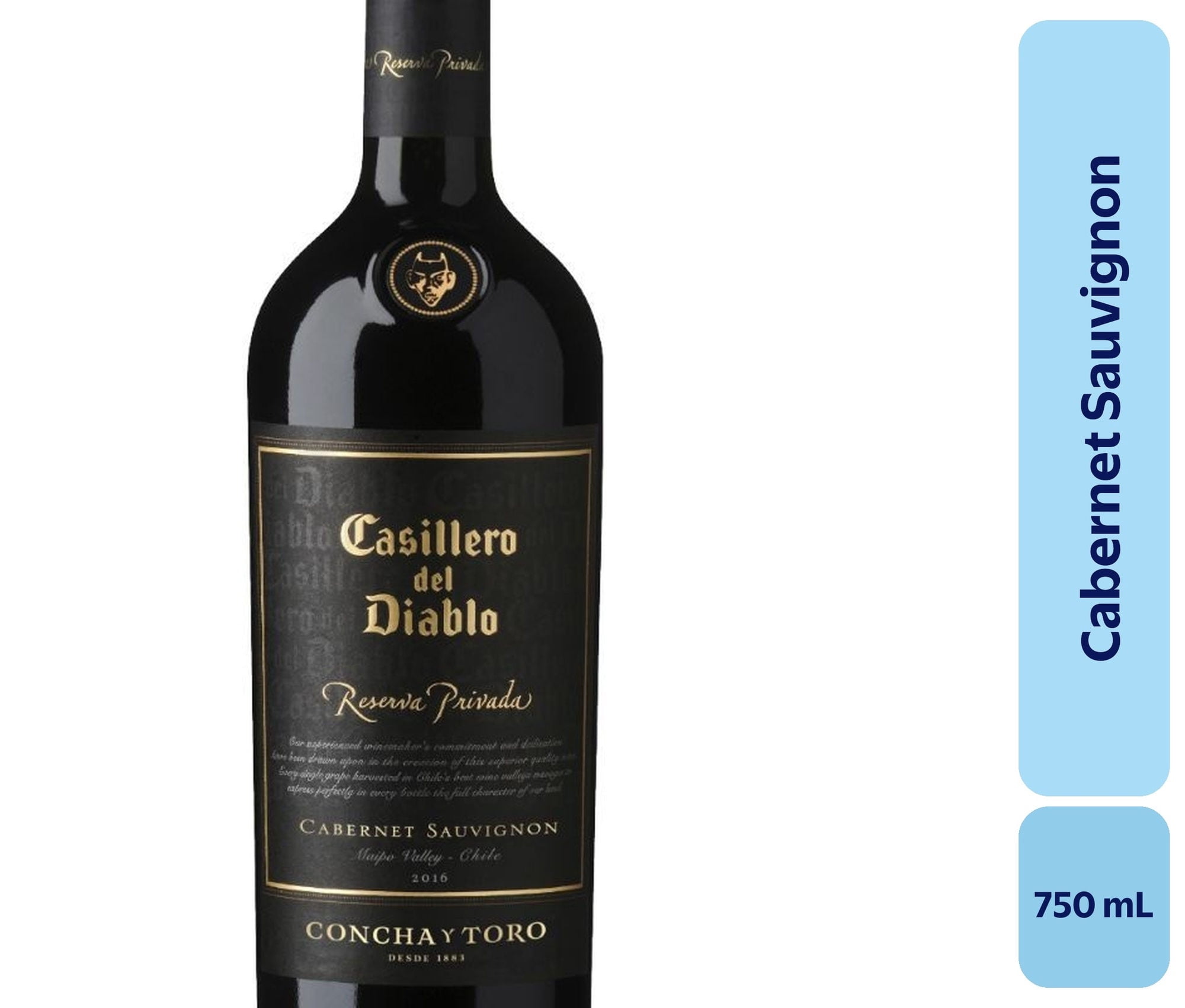 Vino Cabernet Sauvignon Botella 750 mL Casillero Del Diablo