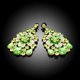 thumbnail image 5 of 2 Pzas Conjuntos de Joyería para Mujer Joyería de Cristal Verde para Mujer Collar y Aretes Brillantes Compromiso Boda Conjuntos de Joyería para Novias Dama de Honor, 5 of 7