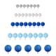 thumbnail image 4 of 50 Bolas Decorativas Para Tartas, Suministros Para Fiestas, Aniversarios, Color Azul, 4 of 5