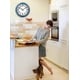 thumbnail image 4 of Reloj de pared JENLYSTIME retro de 30 cm, silencioso, no hace tictac, azul, 4 of 8