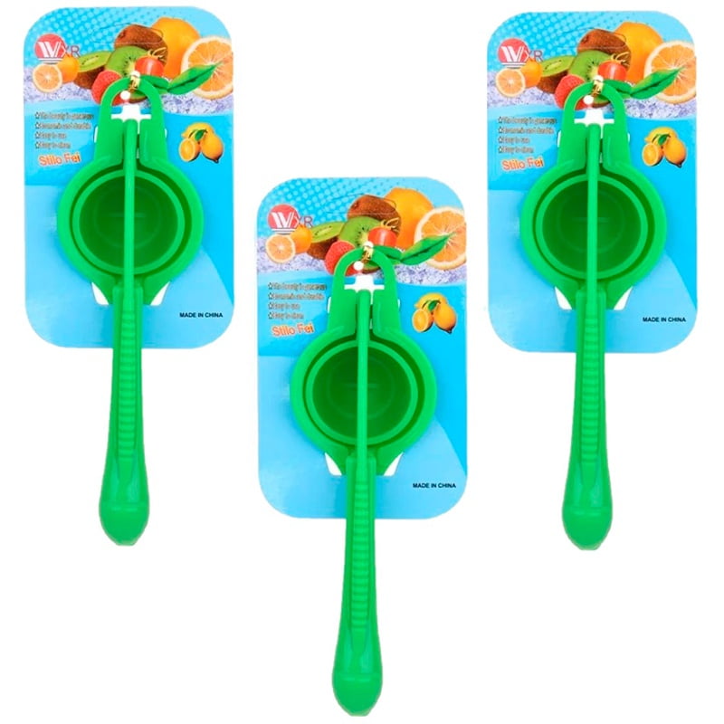 Wakeshome - 3 Exprimidor Manual De Limones Naranjas Limon Doble Mango