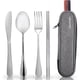 thumbnail image 1 of Set Cubiertos Quatish 5 Piezas Acero Inoxidable Con Estuche, 1 of 3