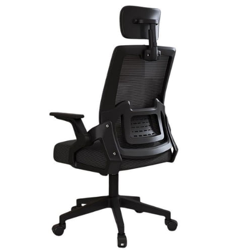 Crusec - Silla Oficina Con Cabecero Ergonómico Malla Mesh Home Office