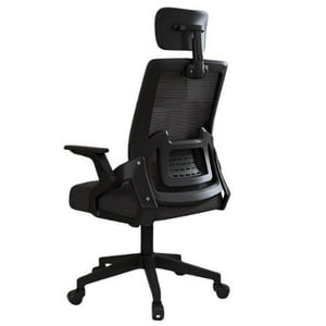 Crusec - Silla Oficina Con Cabecero Ergonómico Malla Mesh Home Office