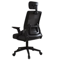 Crusec - Silla Oficina Con Cabecero Ergonómico Malla Mesh Home Office