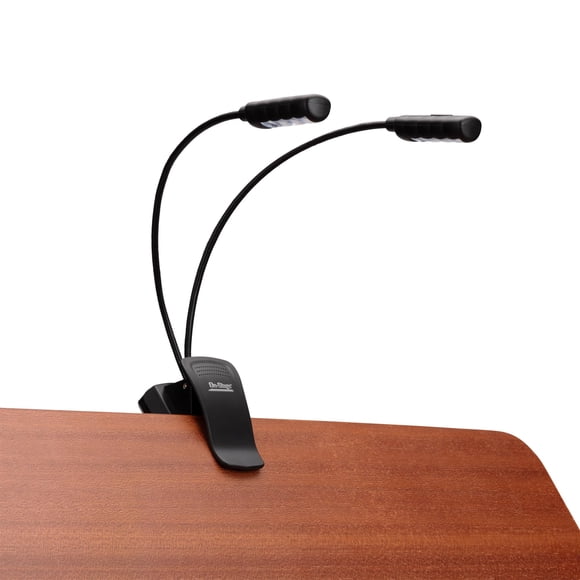 Lámpara LED 2224 para partituras sobre el escenario, doble recargable por USB