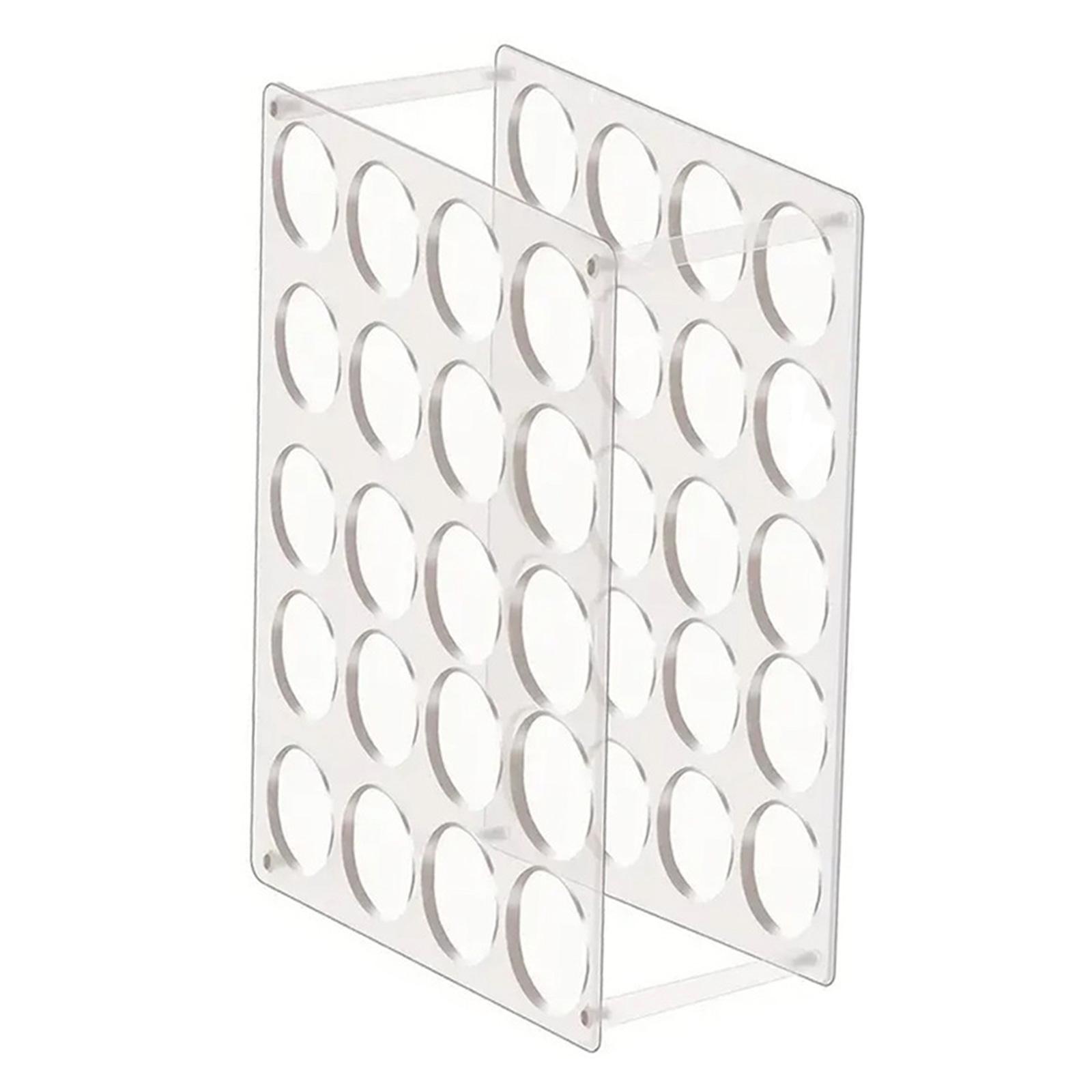 Magideal - Estante De Almacenamiento De Vinilo, Portarrollos De Vinilo, Acrílico Transparente, Reutilizable, Ahorro De Espacio, Organizador De Almacenamiento De