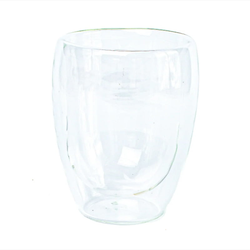 Mc Group - Vaso De Vidrio Transparente Doble Pared – 350 Ml