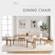 thumbnail image 1 of Wooden Dining Chairs Set of 2, Modern Fabric Upholstered Dining Room Chair Kitchen Chairs, Farmhouse Dinner Chair for Kitchen Dining Room, 1 of 3