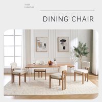 M&Ms - Wooden Dining Chairs Set Of 2, Modern Fabric Upholstered Dining Room Chair Kitchen Chairs, Farmhouse Dinner Chair For Kitchen Dining Room