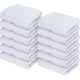 thumbnail image 1 of Juego De 12 Toallas Faciales 32x32cm Algodon 500g Baño Az Blanco Blanco, 1 of 10