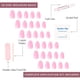 thumbnail image 4 of Press-On Nails Glamnetic Think Pink Solid Opaco Corto Ovalado, 4 of 6