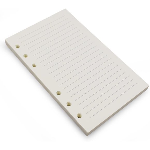 Hojas de repuesto Tofun A6, 6 agujeros, 80 hojas, 100 gsm