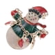 thumbnail image 2 of esmalte de diamantes de imitación mu?eco de nieve mu?eco de nieve árbol ángulo broche Navidad snowman arranque, 2 of 5