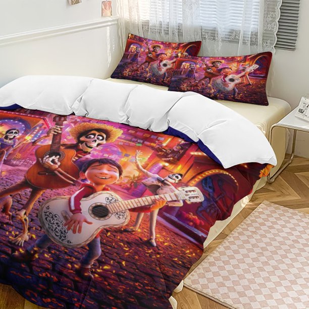 Coco 3-Piece Bedding Set Warm And Comfortable Soft Duvet Cover Bed Set for Boys Girls Kids Adult Bedroom All Season