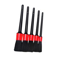 Ioensy - Juego De Brochas Para Detalles Mango De Pp Fibra Mixta De Pelo De Jabalí Natural Premium