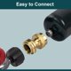 thumbnail image 5 of Adaptador GASPRO para tanque de propano de 1 lb, convertidor de 20 lb a 1 lb, conecta tanques pequeños de propano cuando se agota el de 20 lb, latón macizo, 5 of 7