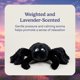 thumbnail image 3 of Peluche Therapeutic Warmies con forma de araña, 33 cm, pesado, color lavanda, 3 of 6