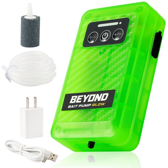 Aireador recargable con bomba de cebo Beyond Braid, portátil, 4 velocidades