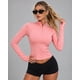 thumbnail image 1 of Chaqueta Deportiva Para Mujer Slim Fit Con Cierre Y Cuello Alto, 1 of 3