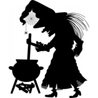 Rienda Libre Graphics - Decomural Witch Cauldron Halloween Ws-17792