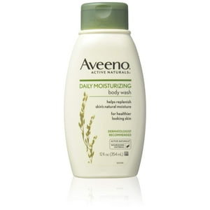 Gel De Baño Aveeno Hidratante Diario Con Avena Calmante 360 Ml X 4