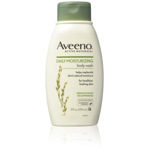 Gel De Baño Aveeno Hidratante Diario Con Avena Calmante 360 Ml X 4