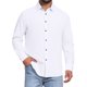 thumbnail image 1 of INSPIRE CHIC Camisa de Vestir de Manga Larga con Botones de Color Sólido para Hombre, Regreso a Clases, L, Blanco, 1 of 5