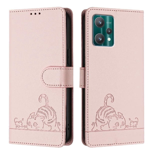 Funda tipo cartera FOXDOCK para Motorola Edge Plus 2023 con soporte, ranuras, RFID, diseño de gato
