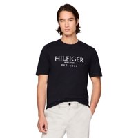 Camiseta Tommy Hilfiger Big Hilfiger Logo Para Hombre, 100% Algodón