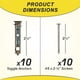 thumbnail image 4 of Kit De Anclajes Y Tornillos Para Paneles De Yeso Heavy Duty Zinc, 4 of 8