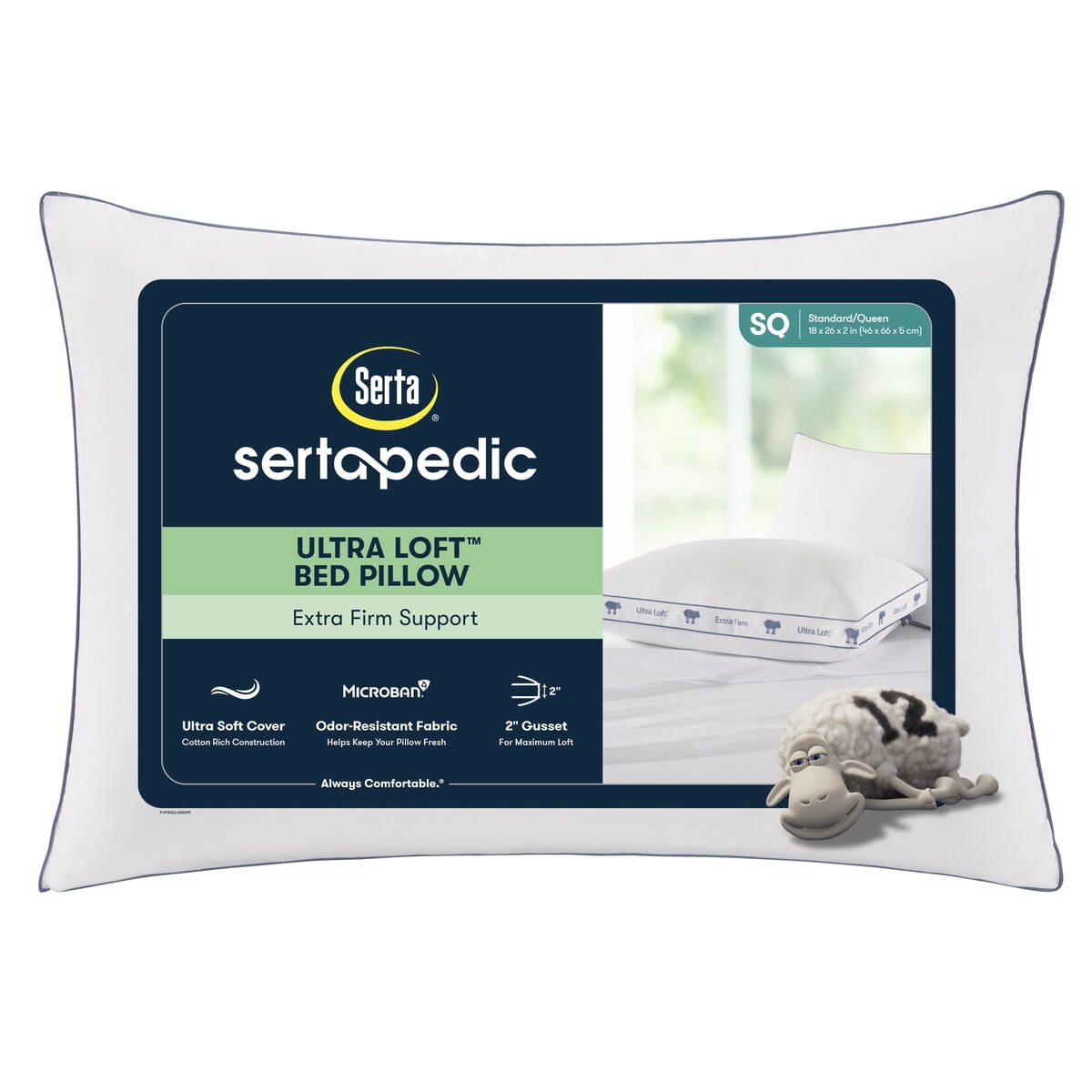 Almohada Serta Sertapedic Ultra Loft Standardqueen Extra Firme