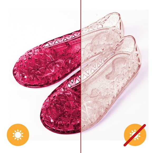 Zapatos de Gelatina para con Suela de Corazón - 8 Rosas