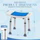 thumbnail image 2 of Silla de ducha Dr. Kay's ajustable en altura, 160 kg de capacidad, 2 of 7