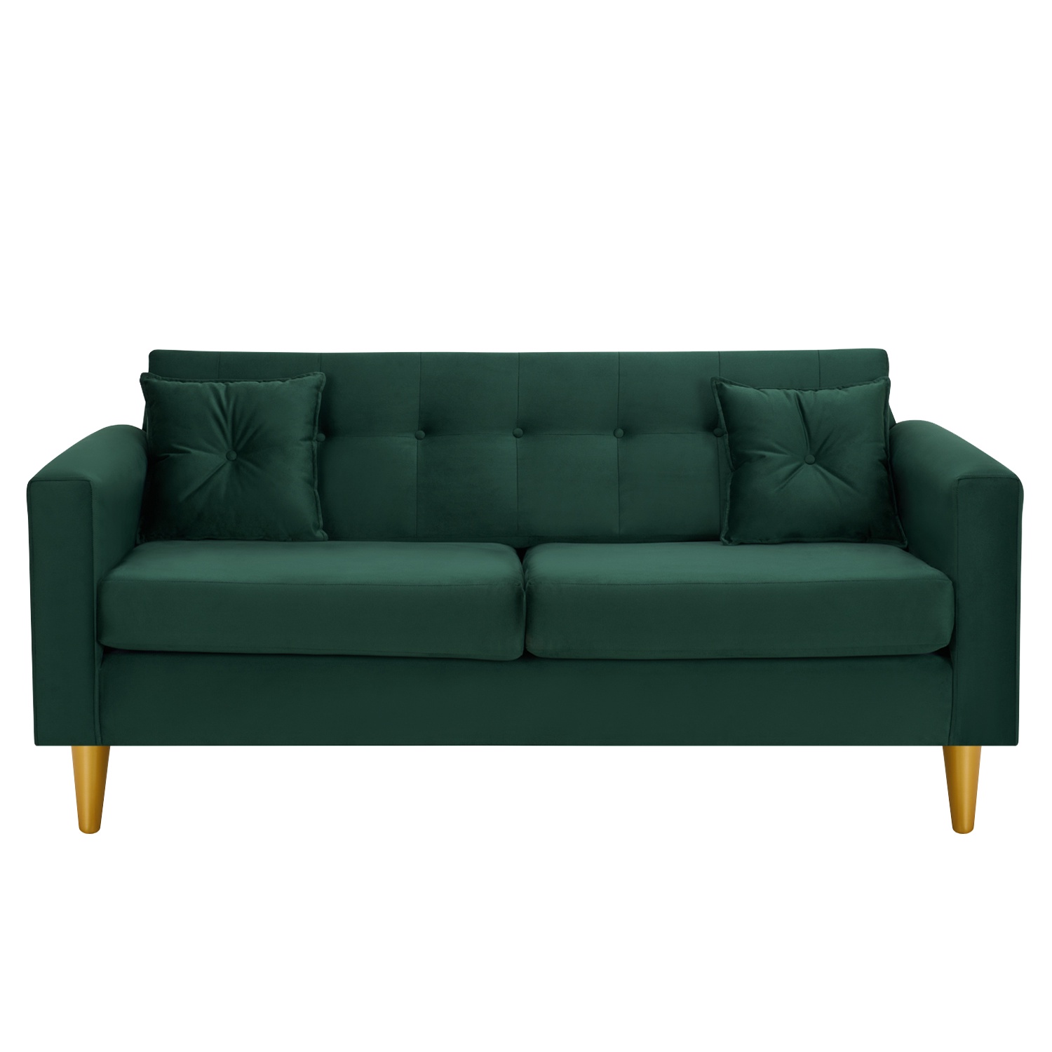 Bodevir - Sofa New Retro 3C Felpa 01 Verde Botella